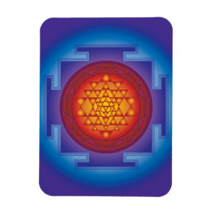 SRI YANTRA - FLAMME MAGNET