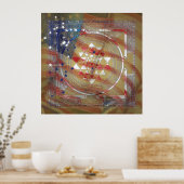 Sri Yantra für Amerika - Poster (Küche)