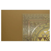 Sri Yantra Gold - Gewebe Stoff (Fat Quarter (45,7 x 55,9 cm))