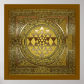 Sri Yantra Gold - Poster (Vorne)