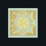 Sri Yantra Golden Glitzer - überzogene Canvas Leinwanddruck<br><div class="desc">Das Sri Yantra verwandelt die Negativität der Umgebung in Positivität und entfernt den negativen Einfluss der ‪ ‎ Planeten. ~ von Sri Swami Vishwananda Finden Sie auch unsere gedruckten digitalen Blätter unter: http://www.graphicsite.ch</div>