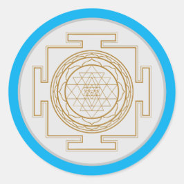 Sri Yantra - Heiliges Symbol Runder Aufkleber