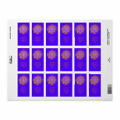 Sri Yantra - Hinduismus Symbol Design 1 Adressaufkleber (Vorne)