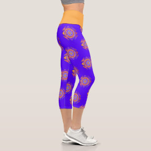 Sri Yantra - Hinduismus Symbol Design 1 Capri Leggings
