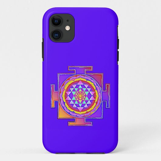 Sri Yantra - Hinduismus Symbol Design 1 Case-Mate iPhone Hülle (Rückseite)