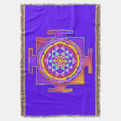 Sri Yantra - Hinduismus Symbol Design 1 Decke (Vorderseite Vertikal)