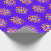 Sri Yantra - Hinduismus Symbol Design 1 Geschenkpapier (Ecke)