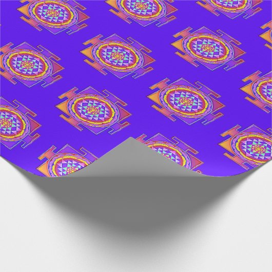 Sri Yantra - Hinduismus Symbol Design 1 Geschenkpapier (Ecke)