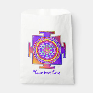 Sri Yantra - Hinduismus Symbol Design 1 Geschenktütchen