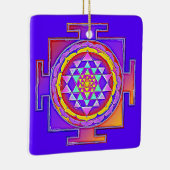 Sri Yantra - Hinduismus Symbol Design 1 Keramikornament (Rechts)