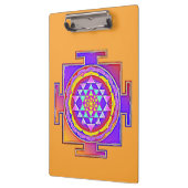 Sri Yantra - Hinduismus Symbol Design 1 Klemmbrett (Links)