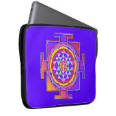 Sri Yantra - Hinduismus Symbol Design 1 Laptopschutzhülle (Vorne Rechts)