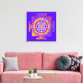 Sri Yantra - Hinduismus Symbol Design 1 Leinwanddruck (Insitu (Wohnzimmer))