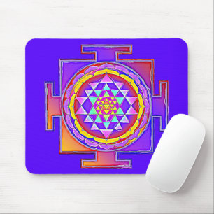 Sri Yantra - Hinduismus Symbol Design 1 Mousepad
