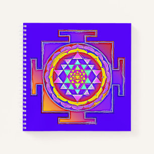 Sri Yantra - Hinduismus Symbol Design 1 Notizblock