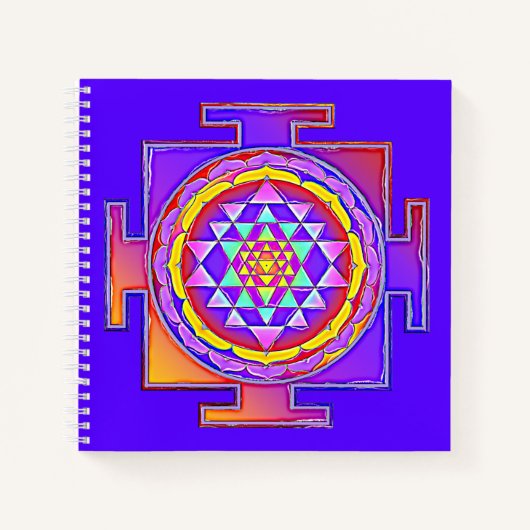 Sri Yantra - Hinduismus Symbol Design 1 Notizblock (Vorderseite)