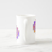 Sri Yantra - Hinduismus Symbol Design 1 Porzellantasse (Rückseite)