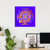Sri Yantra - Hinduismus Symbol Design 1 Poster (Heimbüro)