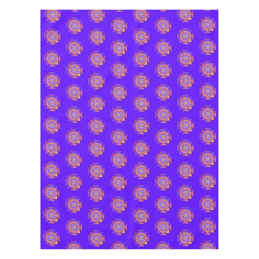 Sri Yantra - Hinduismus Symbol Design 1 Tischdecke (Vorderseite)