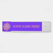 Sri Yantra - Hinduismus Symbol Design 1 Türschild (Vorderseite )