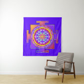 Sri Yantra - Hinduismus Symbol Design 1 Wandteppich (Beispiel (Horizontal))