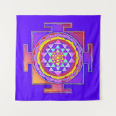 Sri Yantra - Hinduismus Symbol Design 1 Wandteppich (Vorderseite)