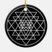 Sri Yantra Keramik Ornament (Hinten)