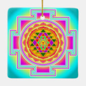 Sri Yantra Keramikornament (Rückseite)