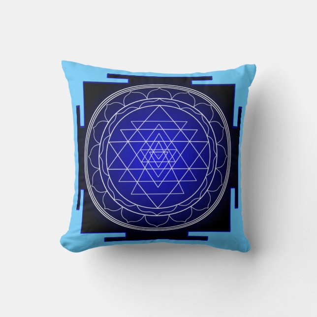 sri yantra Kissen (Vorderseite)