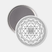Sri yantra magnet (Vorderseite/Rückseite)