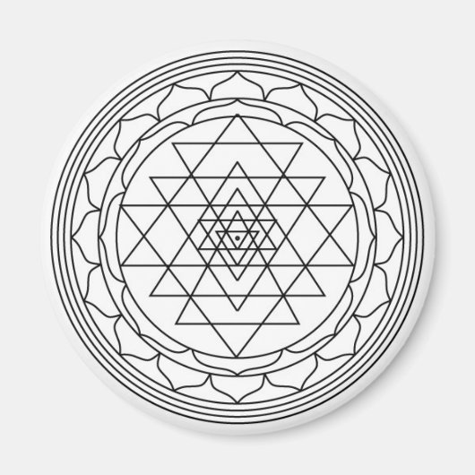 Sri yantra magnet (Vorne)