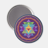 Sri Yantra Magnet (Vorderseite/Rückseite)
