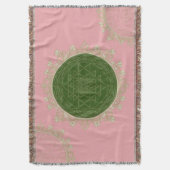 Sri Yantra Mandala - Blanket Decke (Vorderseite Vertikal)
