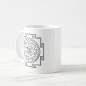 Sri Yantra Mandala Kaffeetasse (Vorderseite Links)