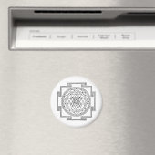 Sri Yantra Mandala Magnet (In Situ (Geschirrspüler))