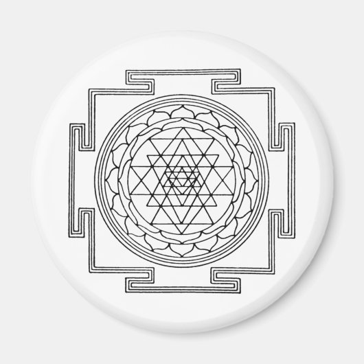 Sri Yantra Mandala Magnet (Vorne)