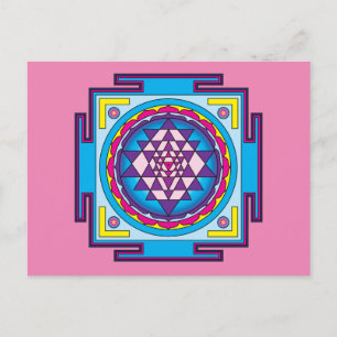 Sri Yantra Mandala Postkarte