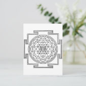 Sri Yantra Mandala Postkarte (Stehend Vorderseite)