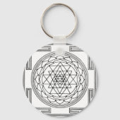 Sri Yantra Mandala Schlüsselanhänger (Vorderseite)