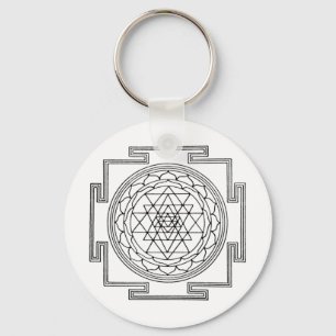 Sri Yantra Mandala Schlüsselanhänger