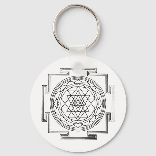 Sri Yantra Mandala Schlüsselanhänger (Vorderseite)