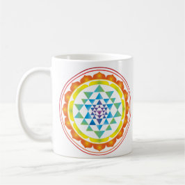 Sri-Yantra-Mystisches Symbol der heiligen Geometri Kaffeetasse