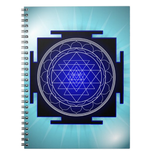 sri yantra Notizbuch Notizblock (Vorderseite)