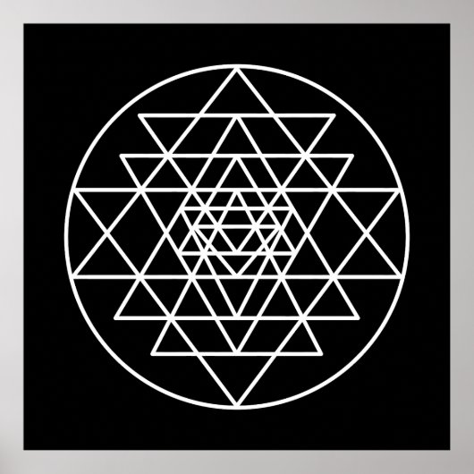 Sri Yantra Poster (Vorne)