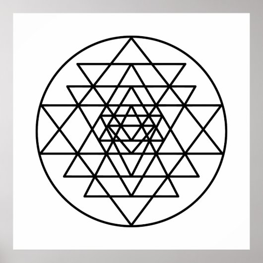 Sri Yantra Poster (Vorne)