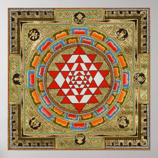 Sri Yantra Poster (Vorne)