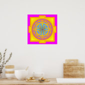 Sri Yantra Poster (Küche)