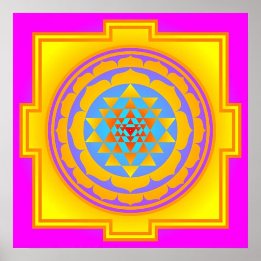 Sri Yantra Poster (Vorne)