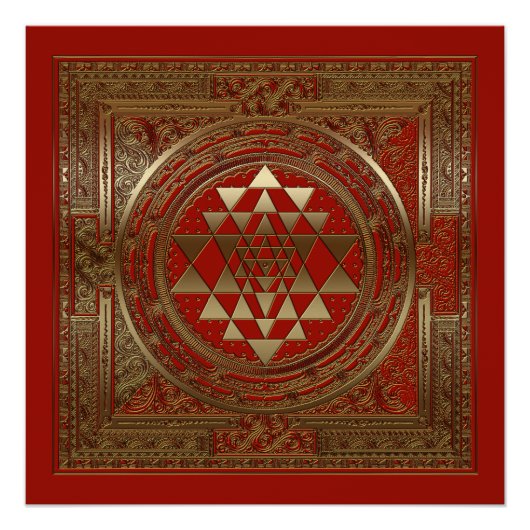 Sri Yantra - Poster (Vorderseite)