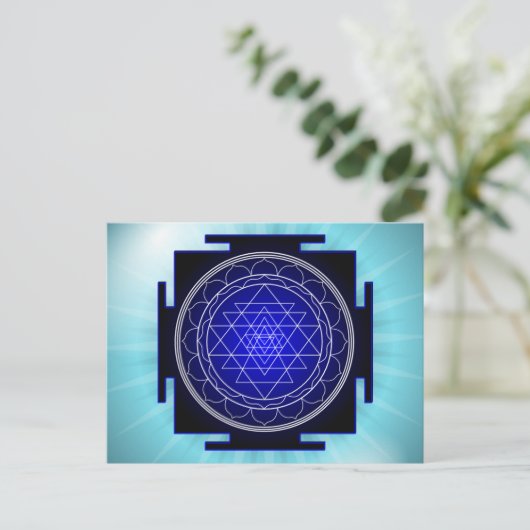 sri yantra Postkarte (Stehend Vorderseite)